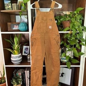 Women’s Carhart loose, fit overalls
